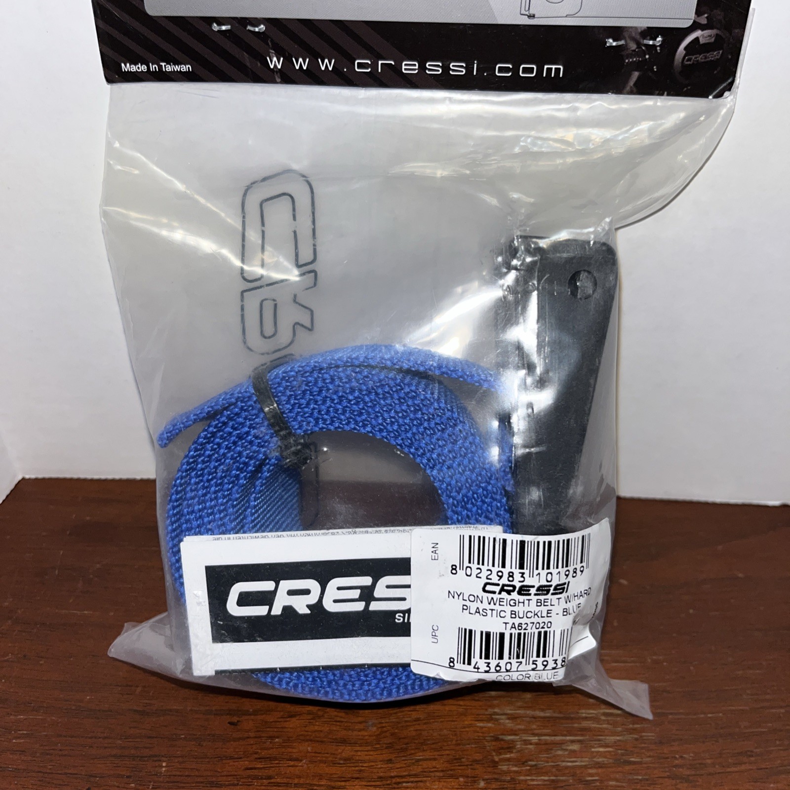 Cressi Customizable Nylon Weight Belt for Freediving and Scuba Diving – New Pkg