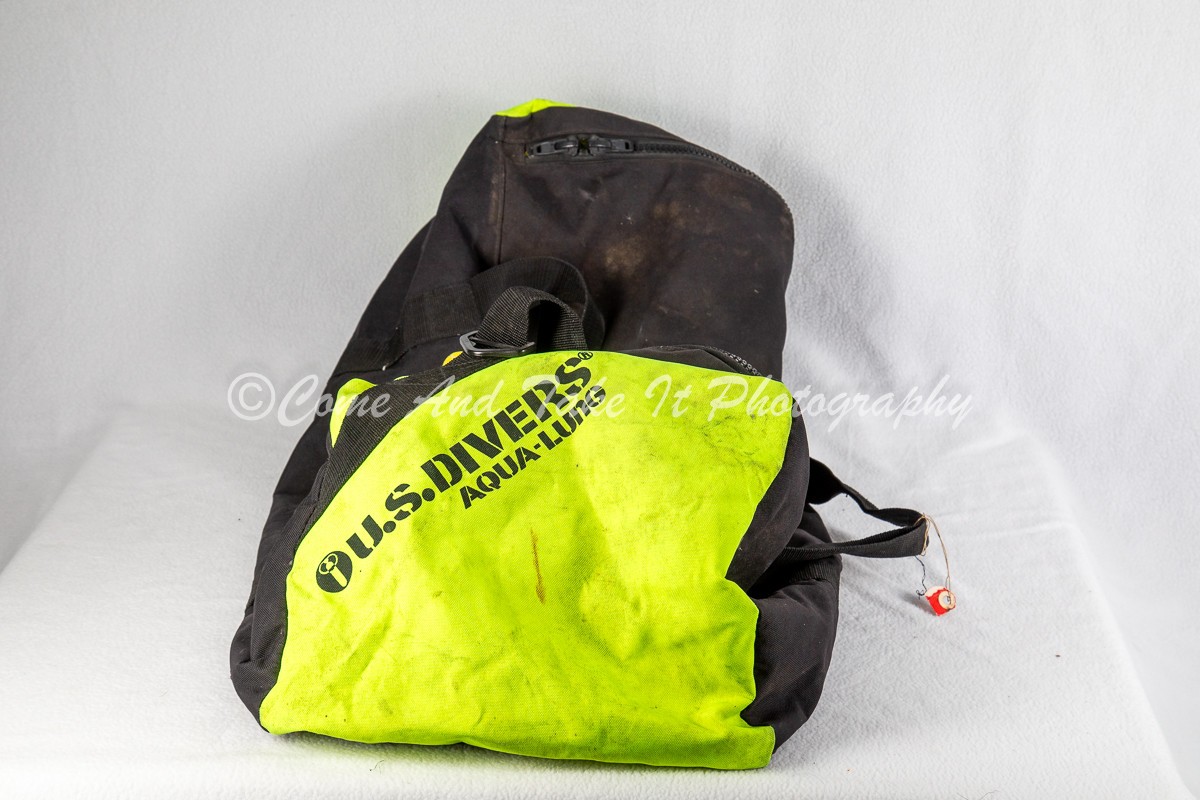 U.S. Divers Aqua-Lung Large Scuba Gear Duffel Bag – Black & Neon yellow