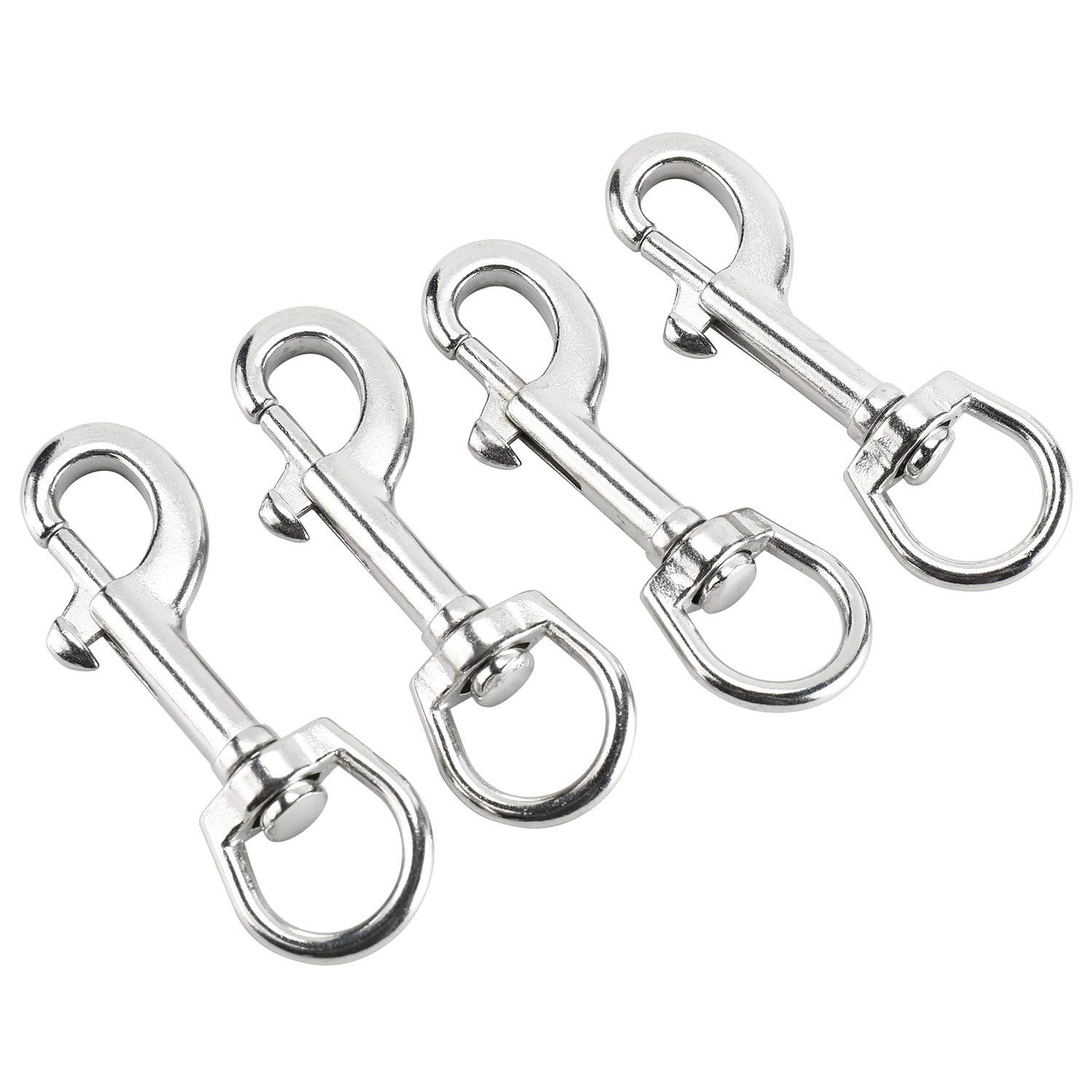 Yaegoo 4 Pack 316 Stainless Steel Swivel Eye Bolt Trigger Snap Hooks 3-1/2» …