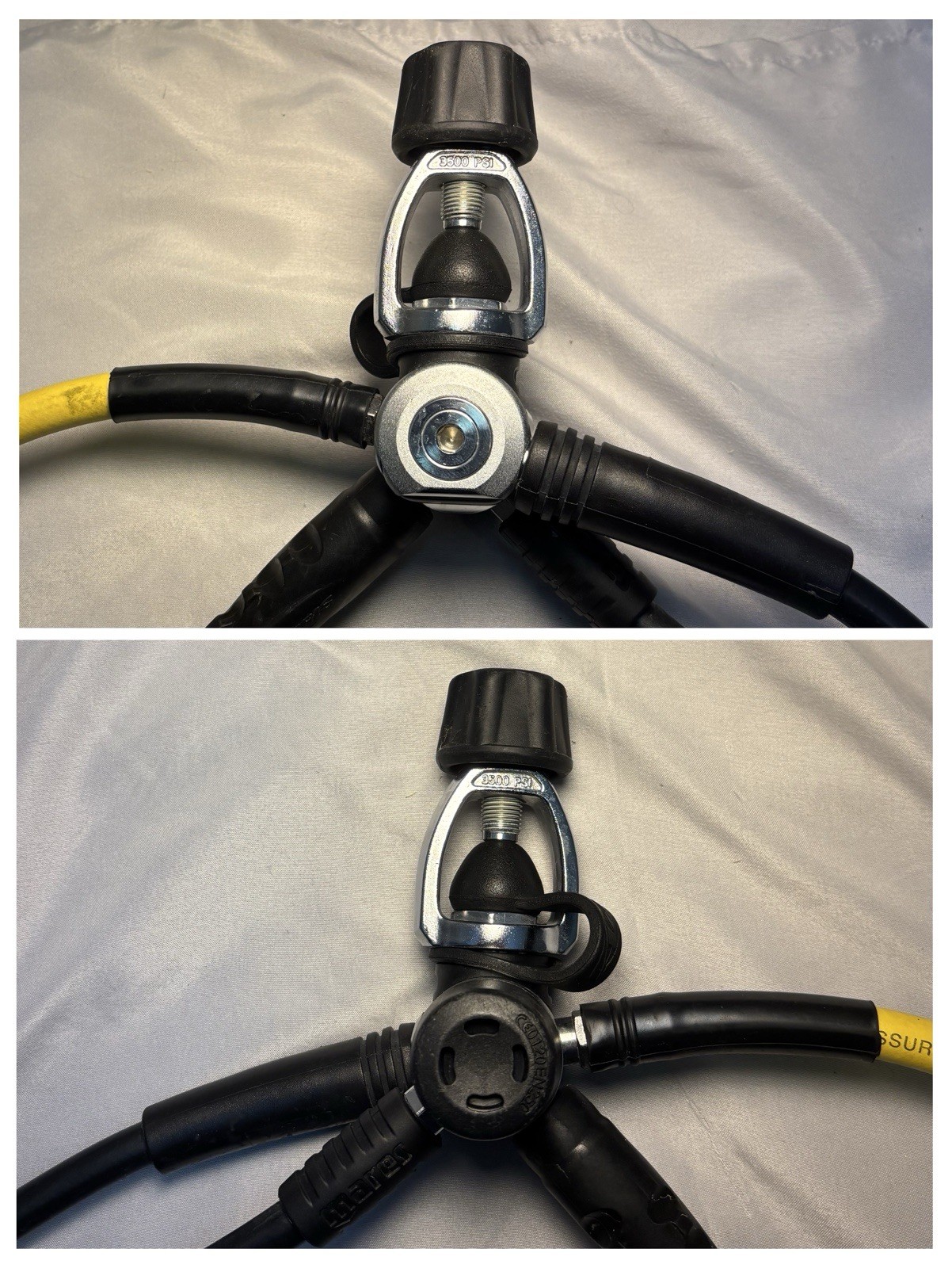 AERIS AT400 Scuba Dive Regulator Set 1st, 2nd, And Emerg. Reg. Personal Air Adj.
