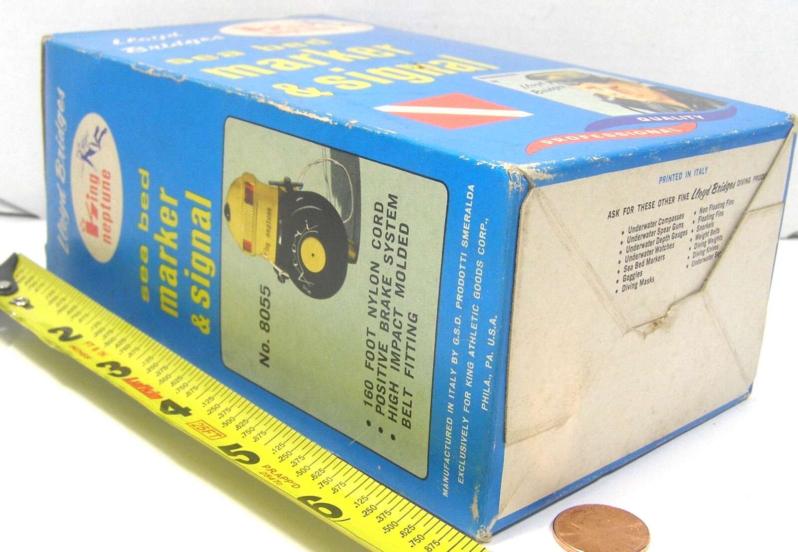 Lloyd Bridges King Neptune Sea Bed Marker & Signal #8055 Italy