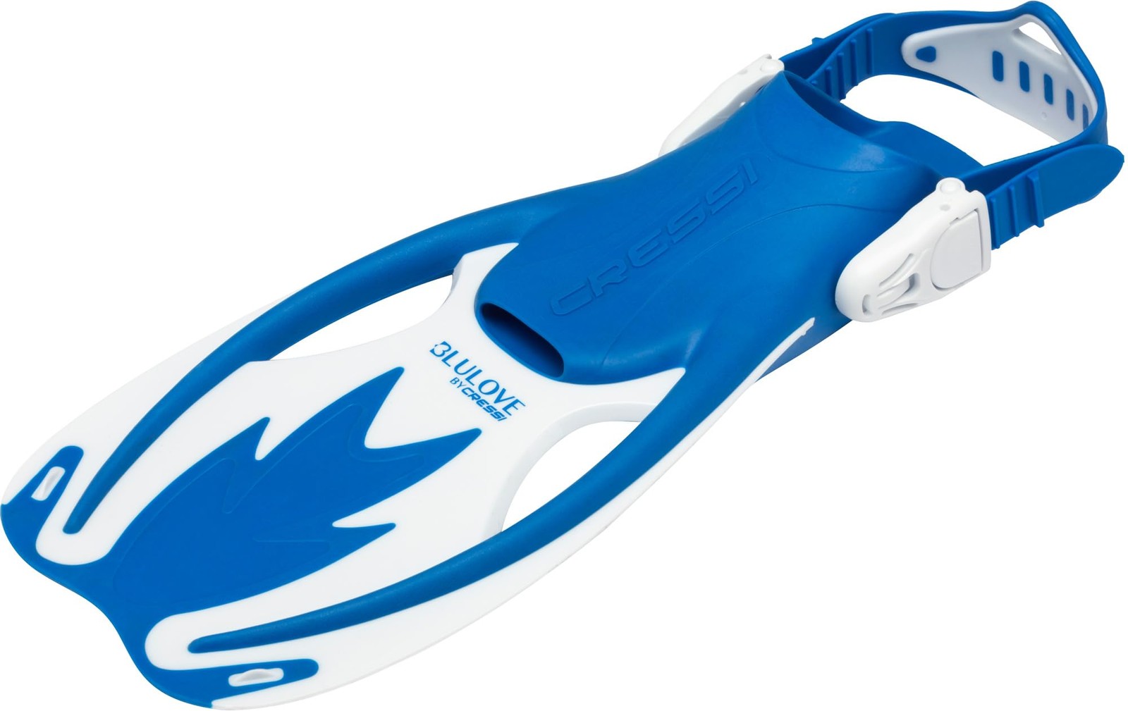Cressi Rocks fins Short Adjustable L/XL | US Youth 1/6 | EU 32/38, Blue/White