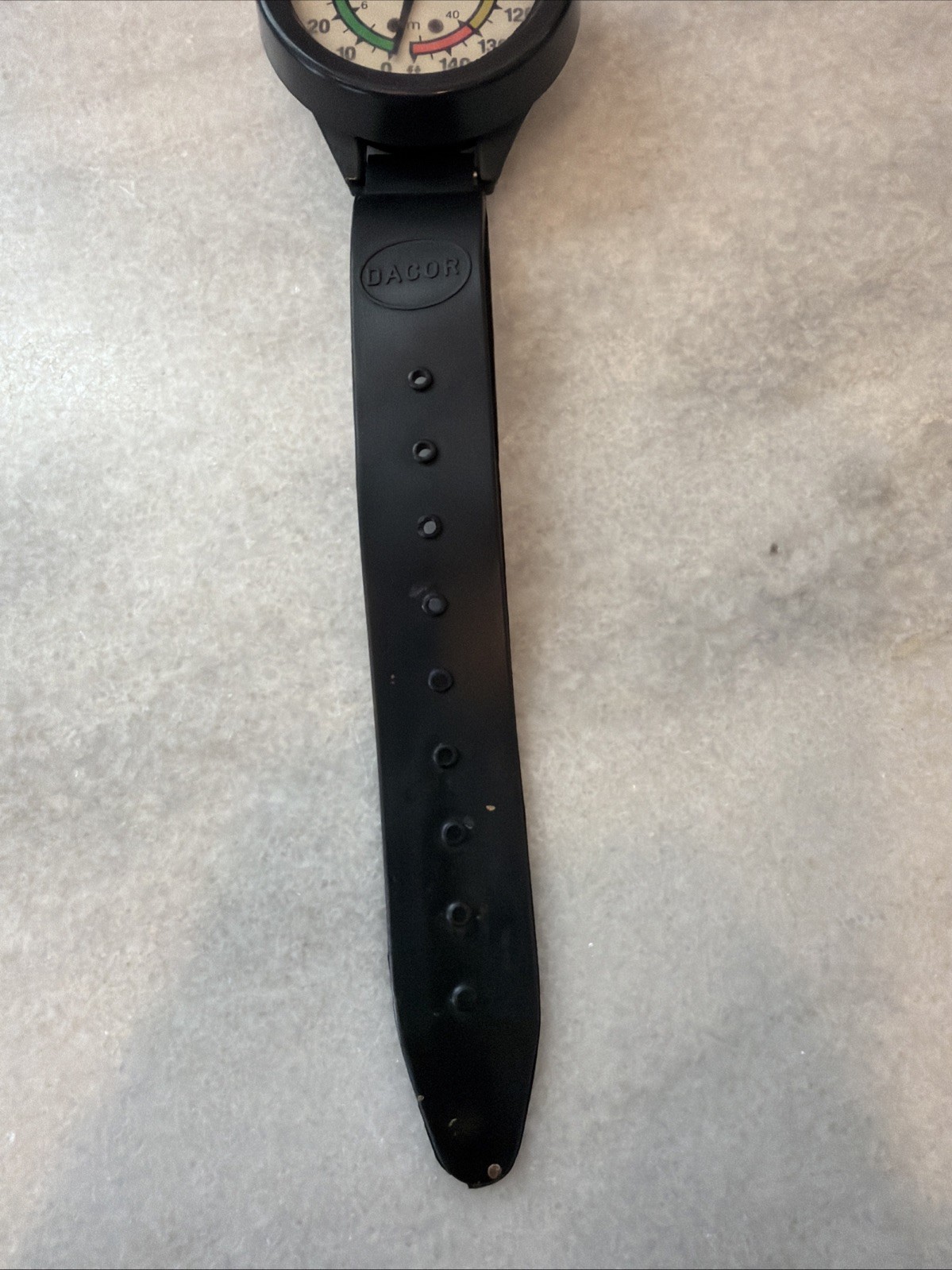 Vintage Dacor Diving Depth Wrist Gauge Equipment 140FT RARE