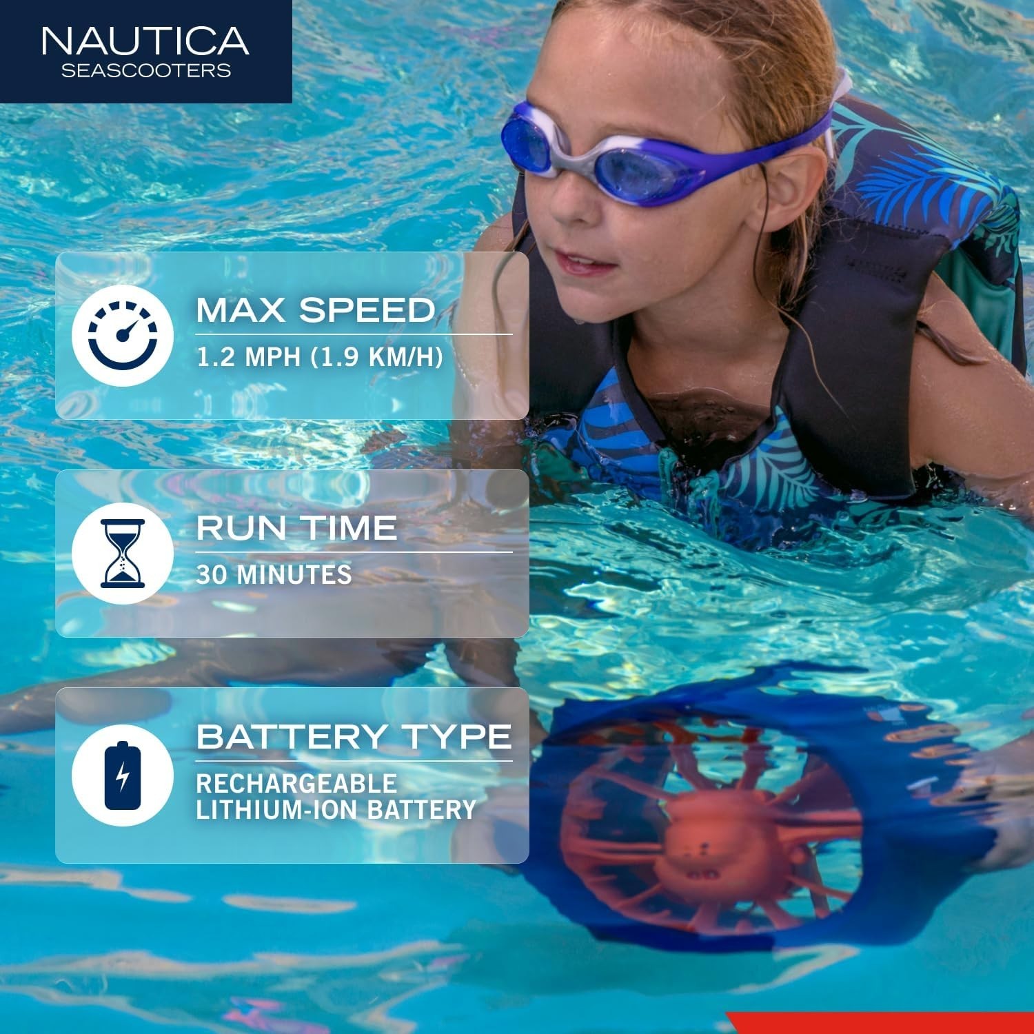 Guppy Underwater Seascooter for Kids – Safe Pool Play & Snorkeling Adventure