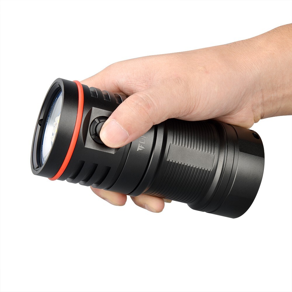 Trustfire DF50 6500lm Scuba Cave Diving LED Lights Video Camera Lamp 70M Depth
