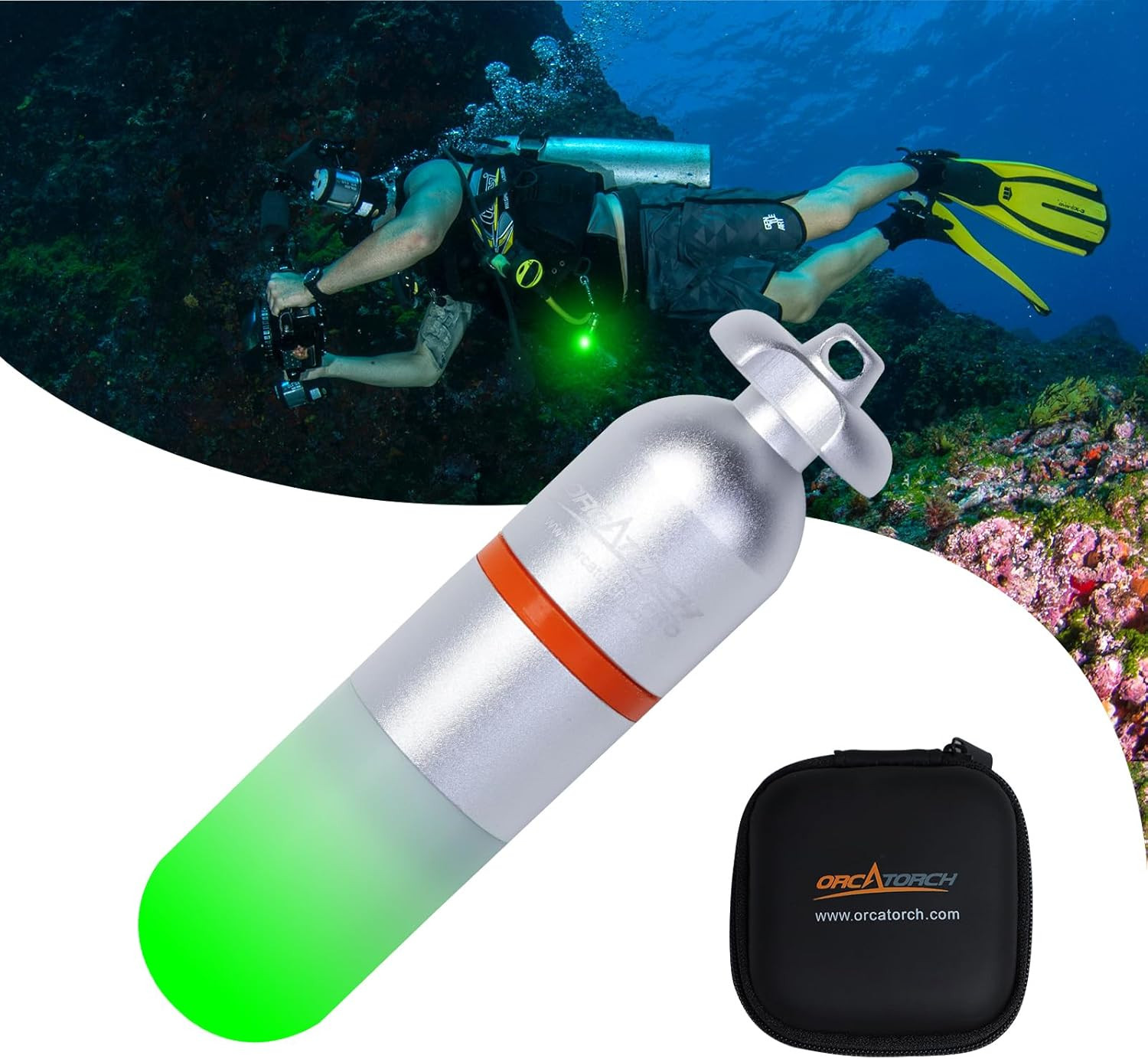 SD01PRO Upgraded Bright Dive Signal Light, Submersible Beacon Mini Tank Marker L