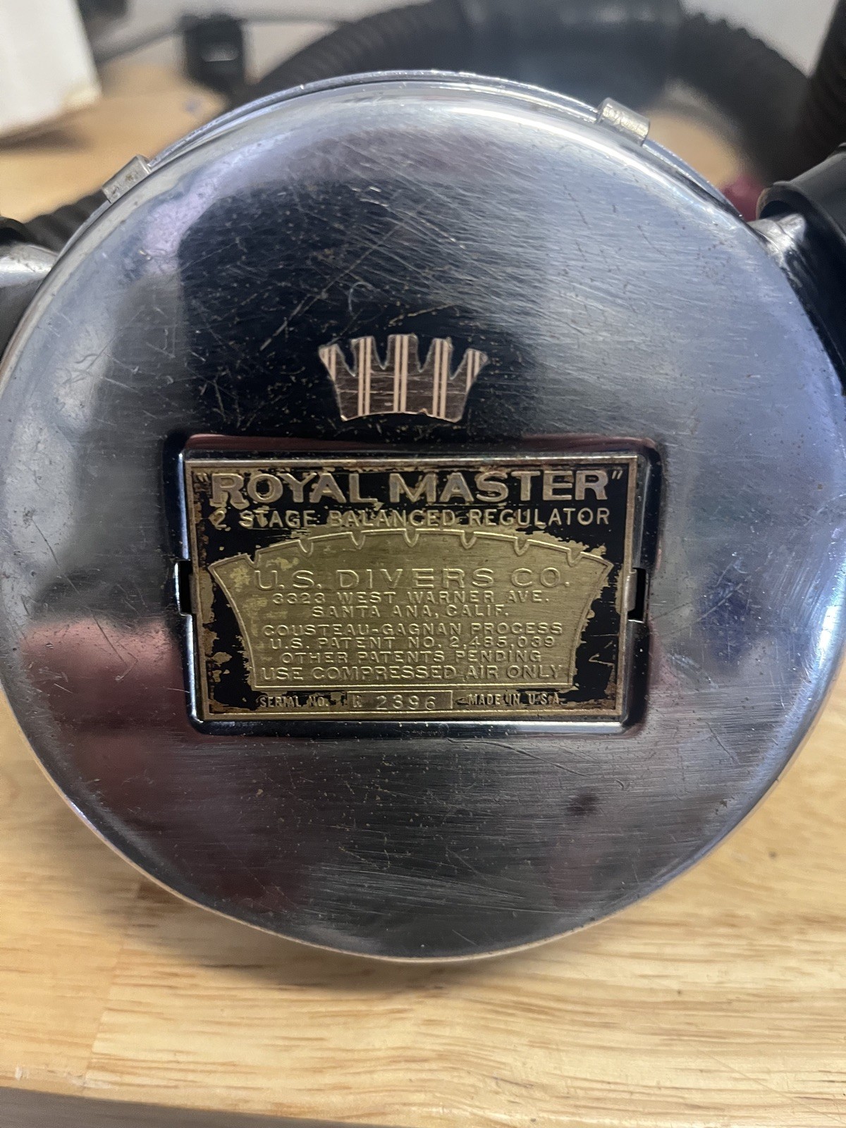 us divers royal master #2396 regulator,only made in 1964-1965, 1 year-low serial