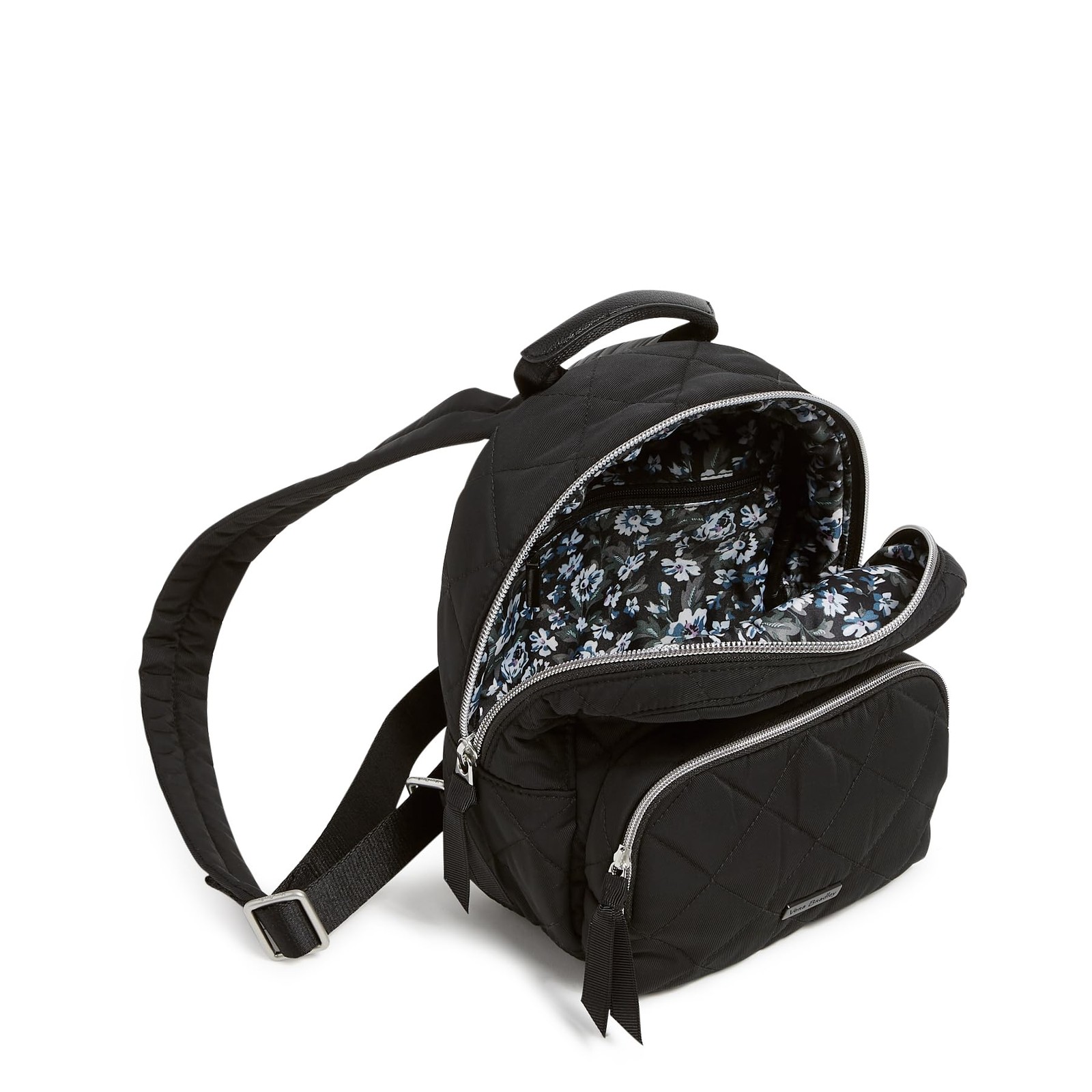 Vera Bradley Performance Twill Mini Backpack, Black, One Size Size, True Black