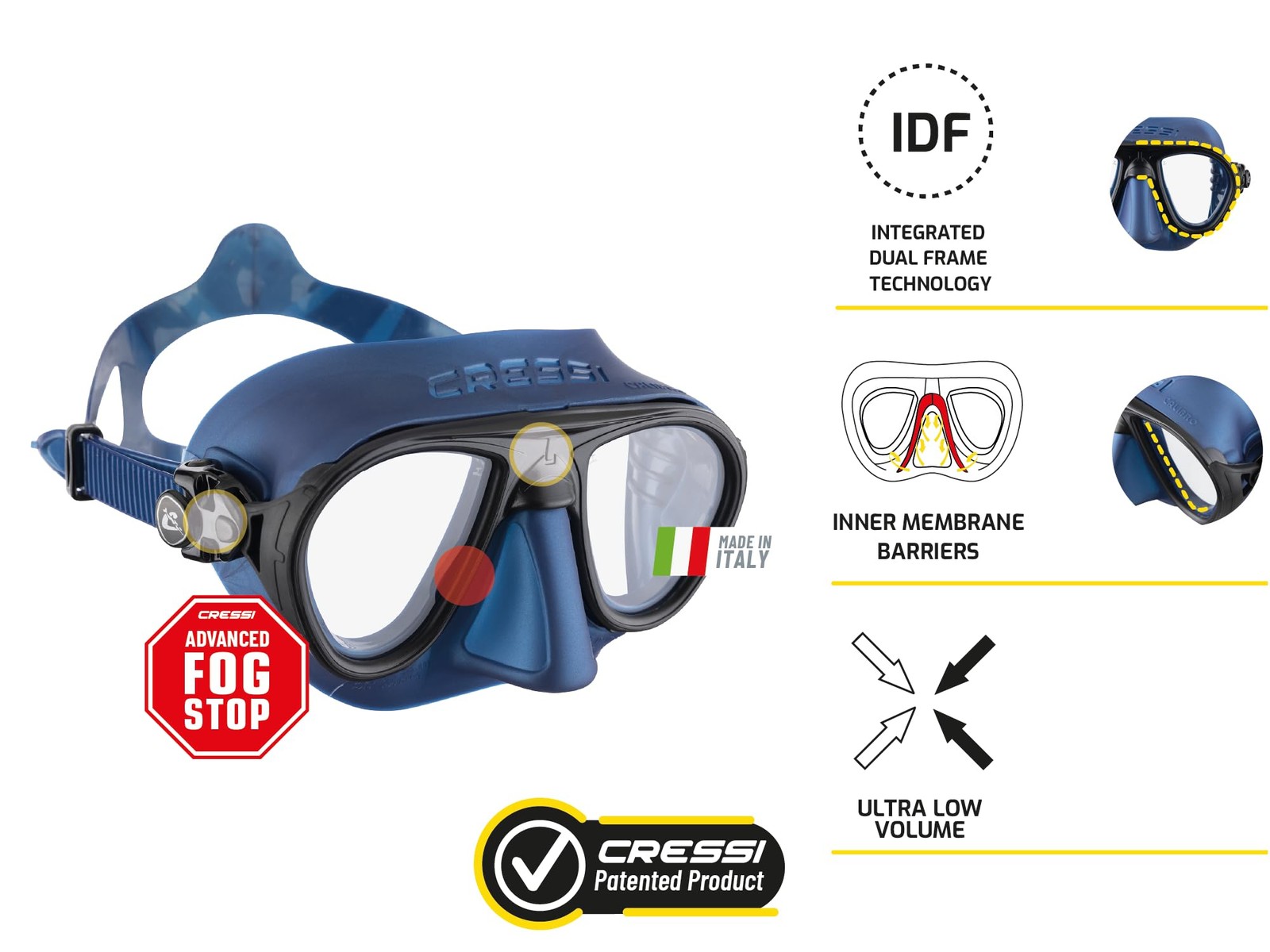 Cressi Calibro Blue/Black One Size