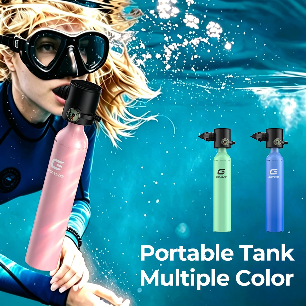 0.5L Mini Scuba Tank Refillable Portable Air Kit for Snorkeling Diving 5-10min