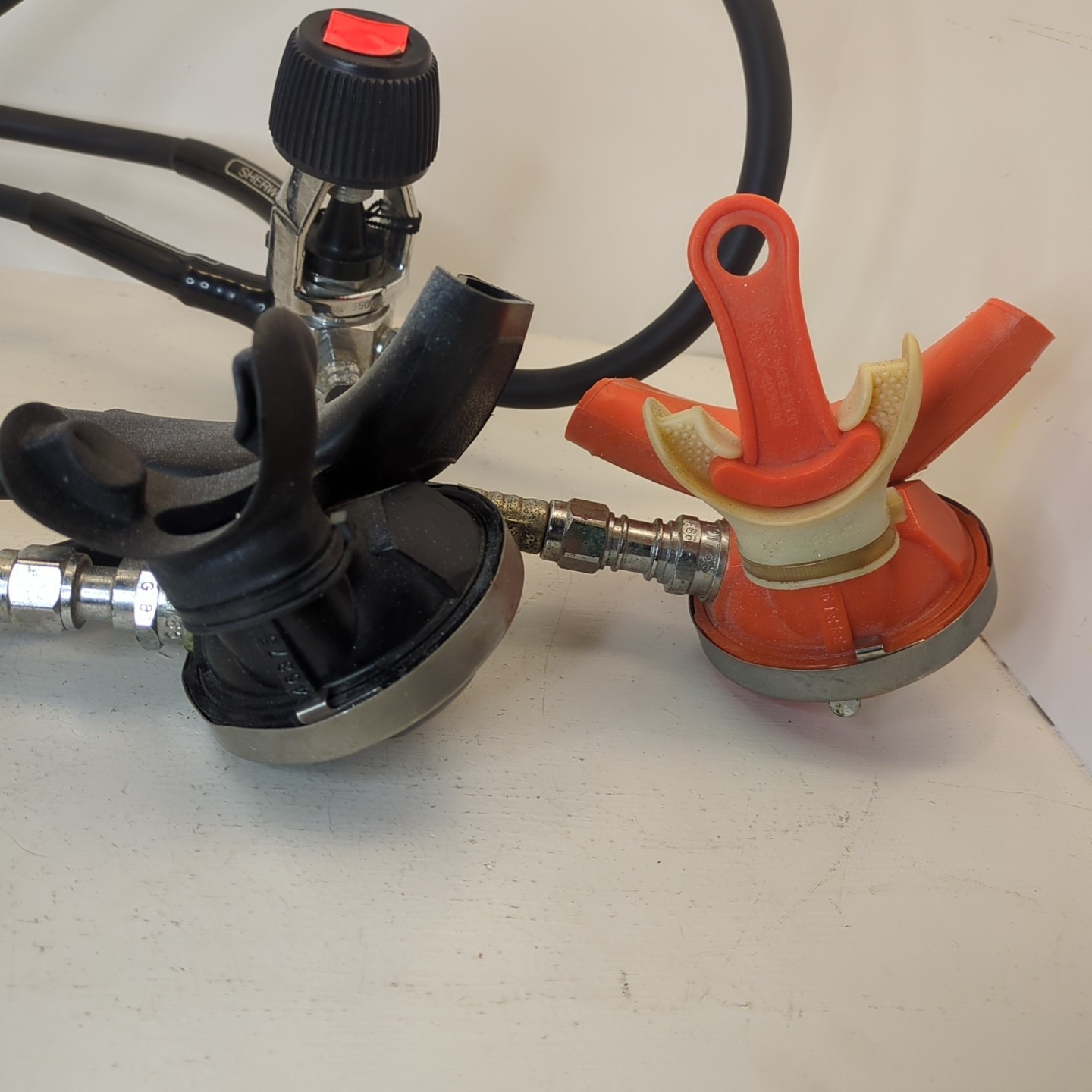 VTG Scuba Diving Lot Sherwood Magnum Regulator Octopus Selpac Gauge Untested