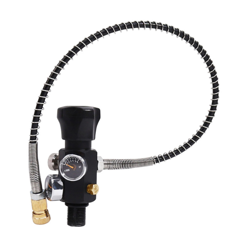 3L Carbon Fiber Cylinder High Pressure Tank Fill Station Valve 4500PSI 300BAR