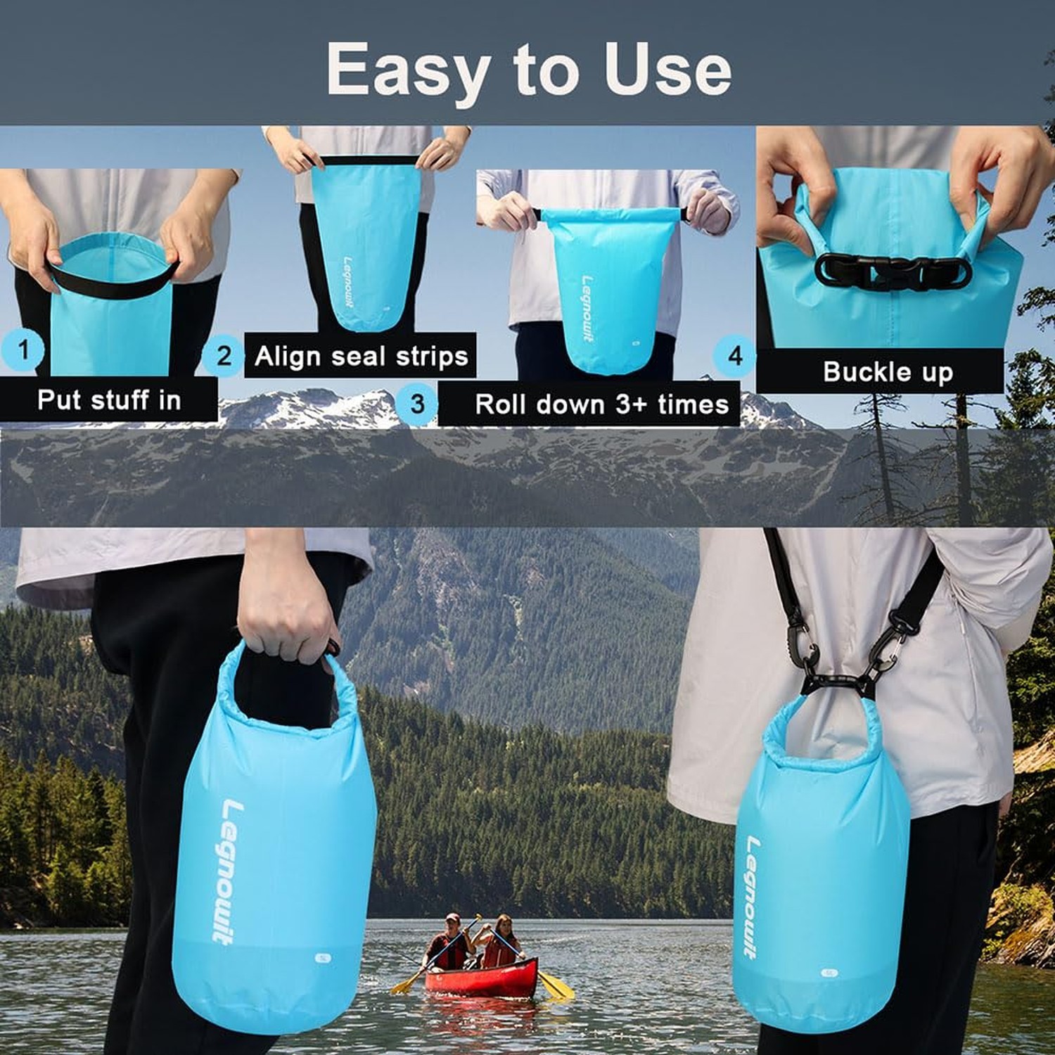 Dry Bag, 3 Pack/5 Pack Waterproof Lightweight Small & Large Dry Sacks for Out…