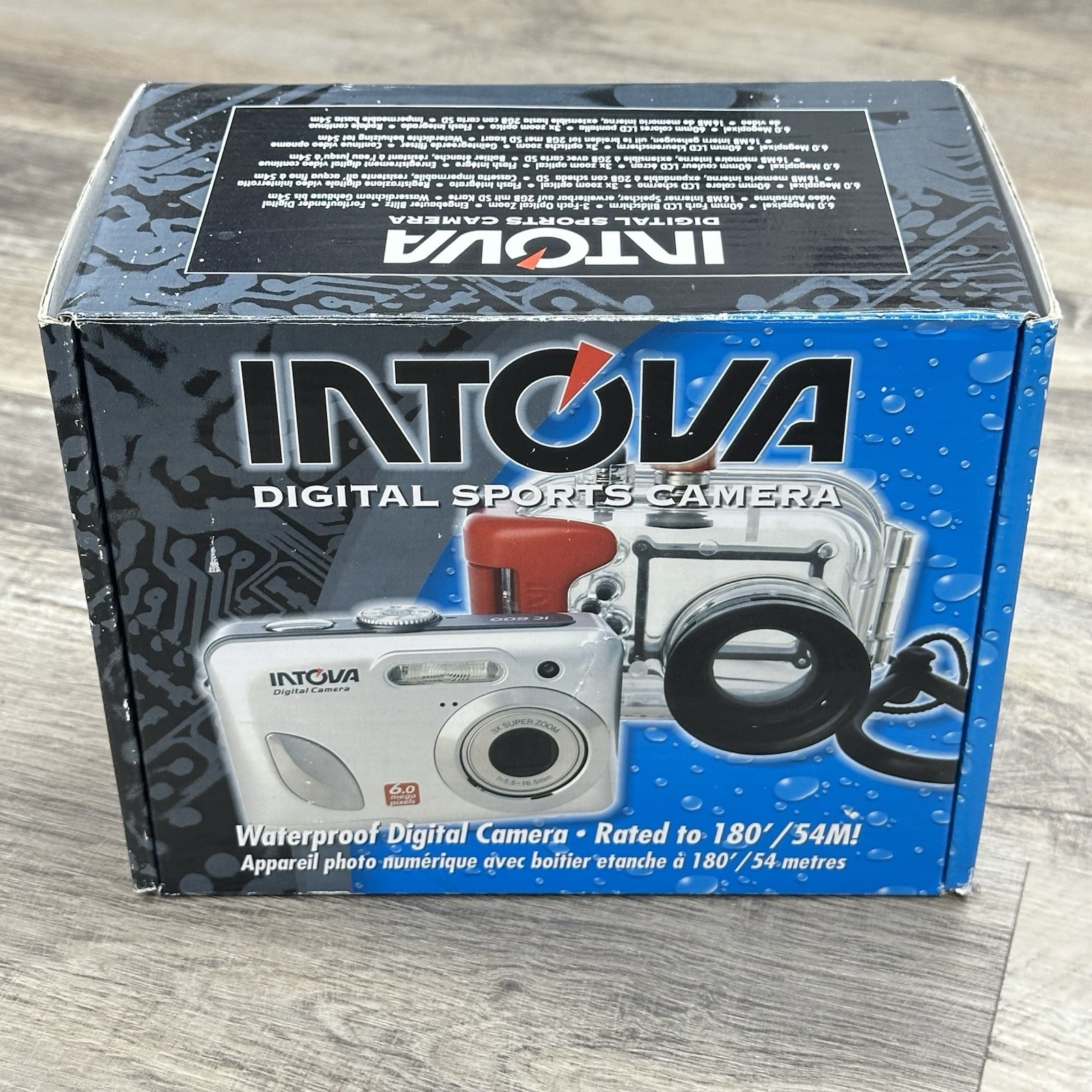 Intova IC-600 Digital Sports Camera Black 6.0MP 2.4″ LCD Underwater Waterproof