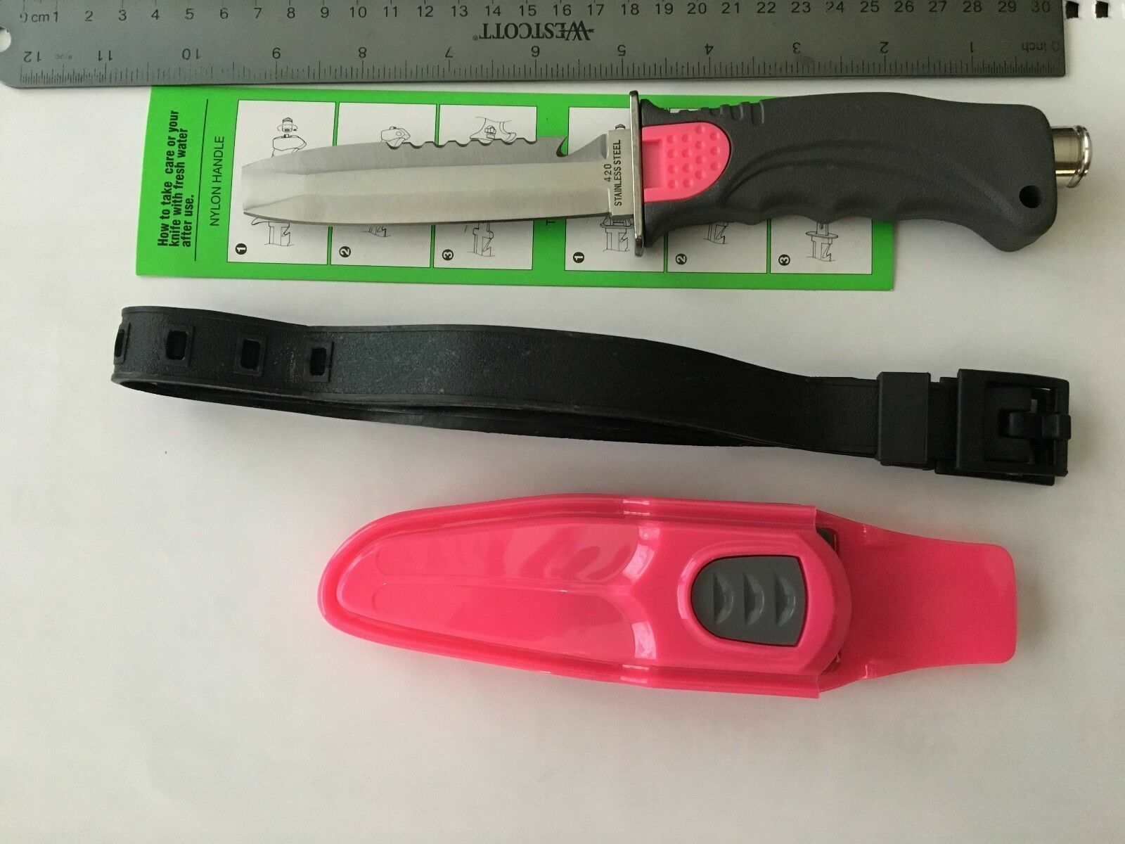 Scuba diving dive divers knife-blunt tip