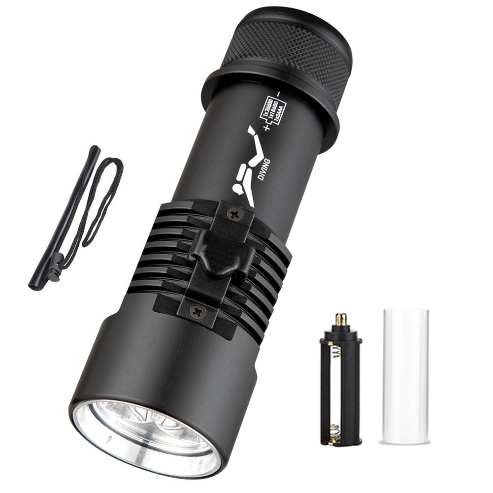Waterproof Outdoor Scube Flashlight with P70 LED for Diving Activities