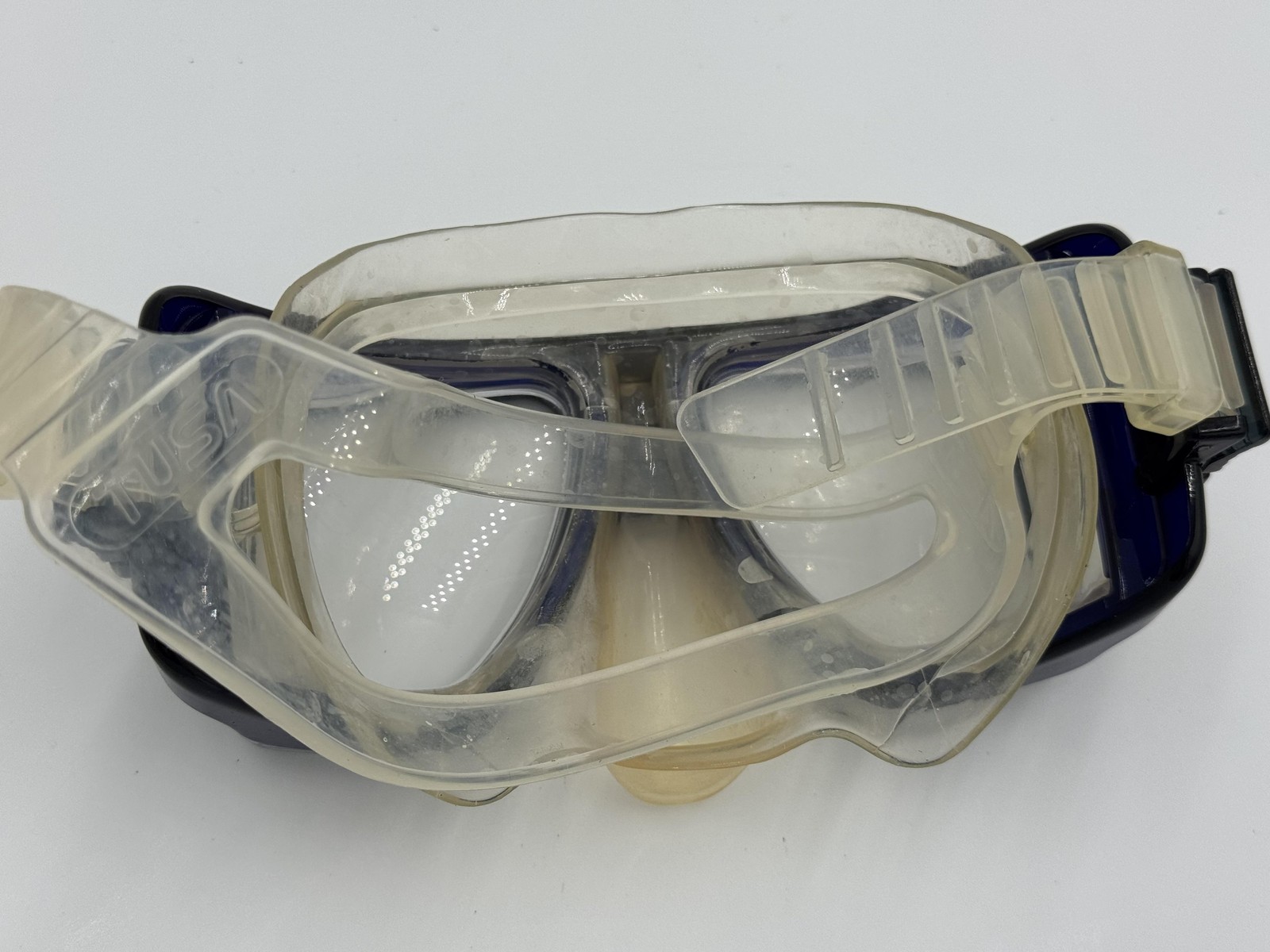 TUSA TM-6000Q Scuba Dive Mask Blue w/ Case + TMCL-6000 Corrective Lens -4.0L