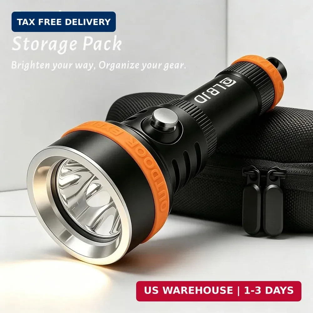 Scuba Diving Light, Super Bright Underwater Flashlight – 6° Narrow Beam for Nigh