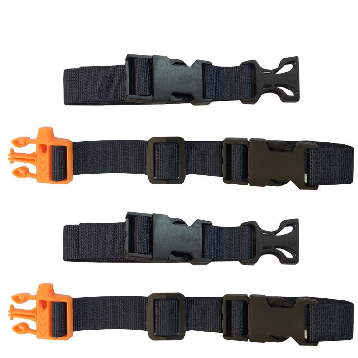 2 Pack Nylon Universal Backpack Chest Strap-3/4 Inch Webbing Chest Belt-Adjus…