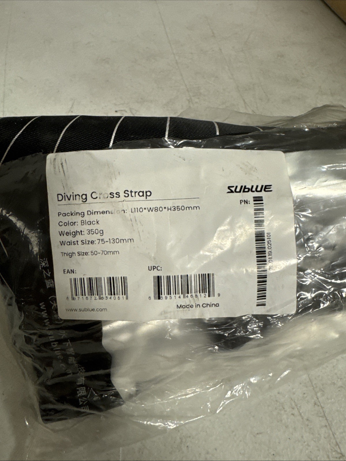 Sublue Diving Cross Strap