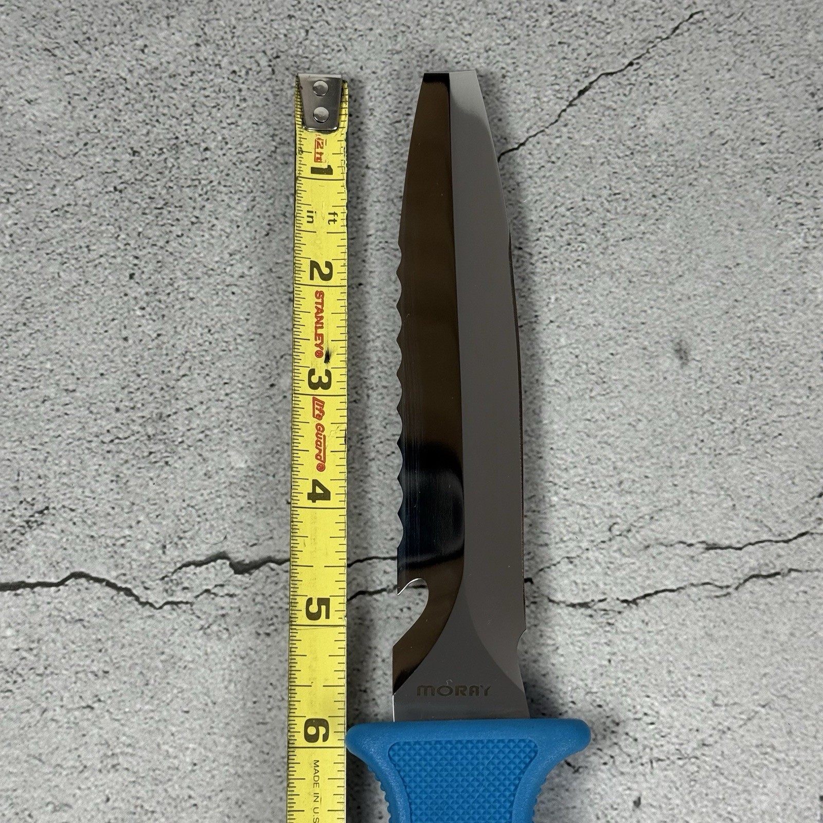 Gerber Moray Vintage Blue Handle Scuba Diving New Old Stock Blackie Collins
