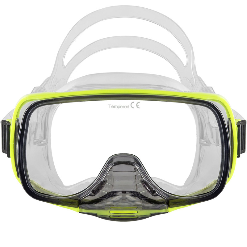 Ist Imperial Panoramic View Hands-Free Water Clearance Mask Neon Yellow M12-Ny