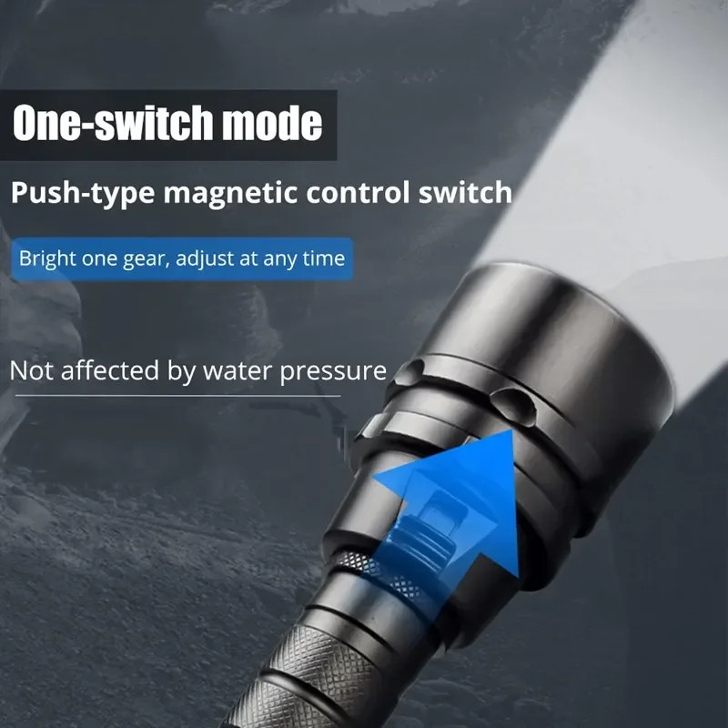 3LED Dive Light 8000LM Led Scuba Diving Flashlight LED Underwater 200M Torch