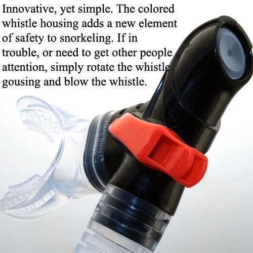 Promate Snorkeling Scuba Dive Side-View Edgeless Purge Mask Dry Snorkel 9990