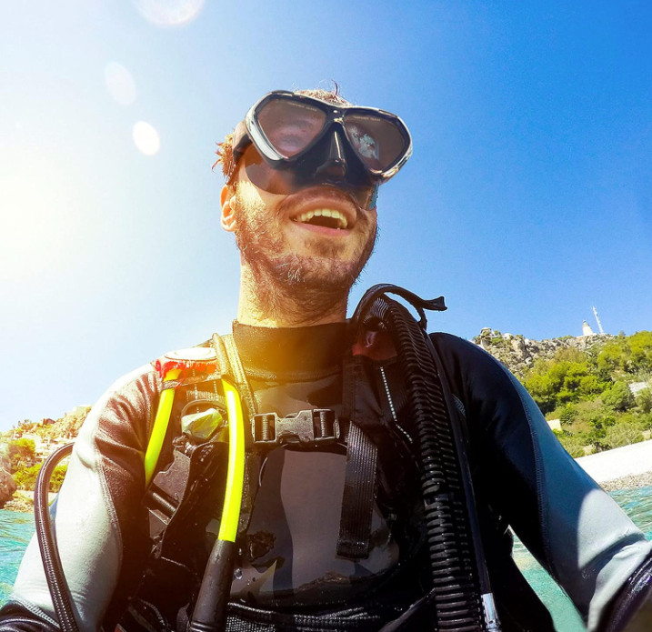 Scuba Diving Mask Tempered Glass Lens Swim Snorkeling Dive Mask Panoramic View