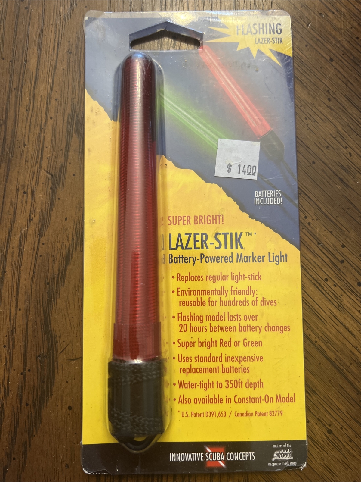 Laser-Stik Scuba Diving Battery Powered Marker Light NIP