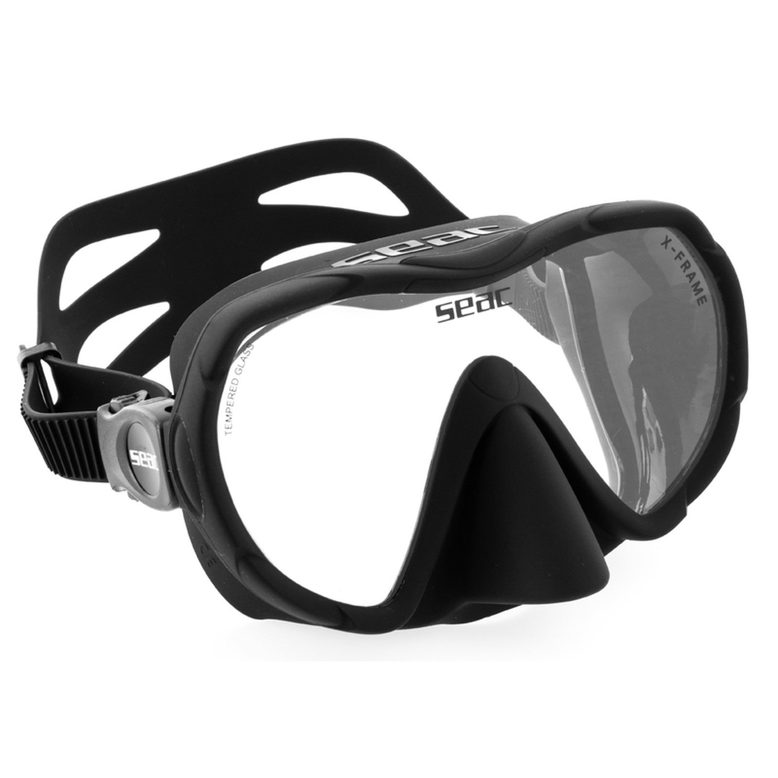 SEAC X-Frame Frameless Black Dive Mask (0750088003520A)