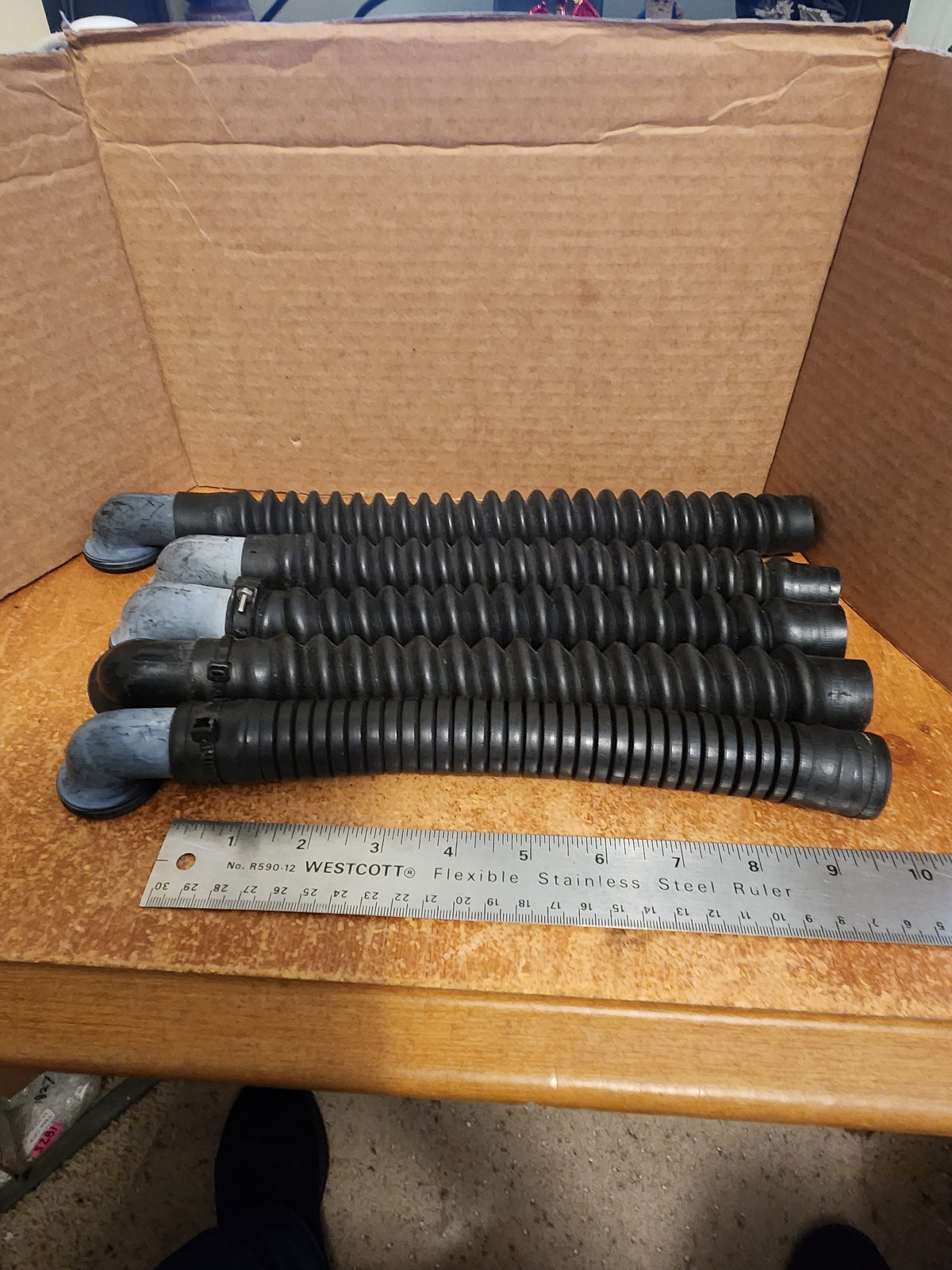 Scuba BCD Corrugated Hoses – Used -5 Units, Various Brands – Lot 3218