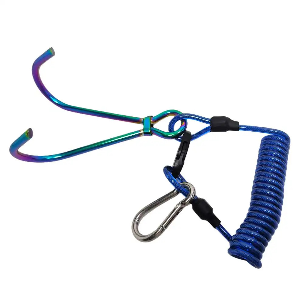 Heavy-duty 316 Stainless Steel Retractable Scuba Sigle/Double Reef Drift Hook