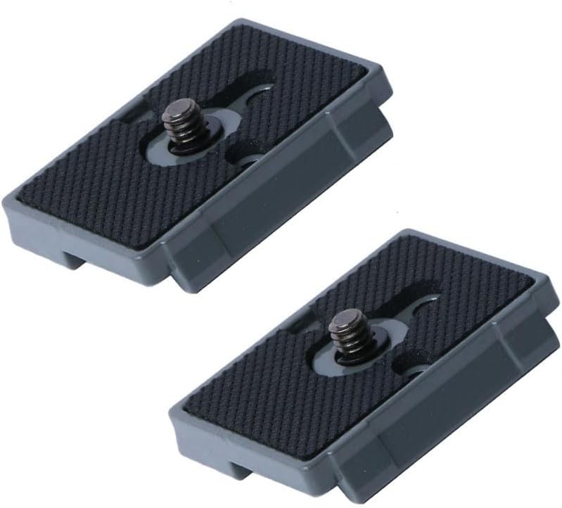 Quick Release Plate 1/4″ Screw Compatible with Manfrotto 200PL-14 322RC2 Grey