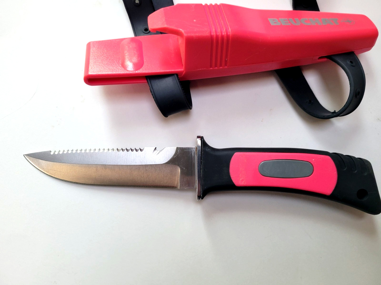 Beuchat Scuba Knife Maximo Sheath & Straps