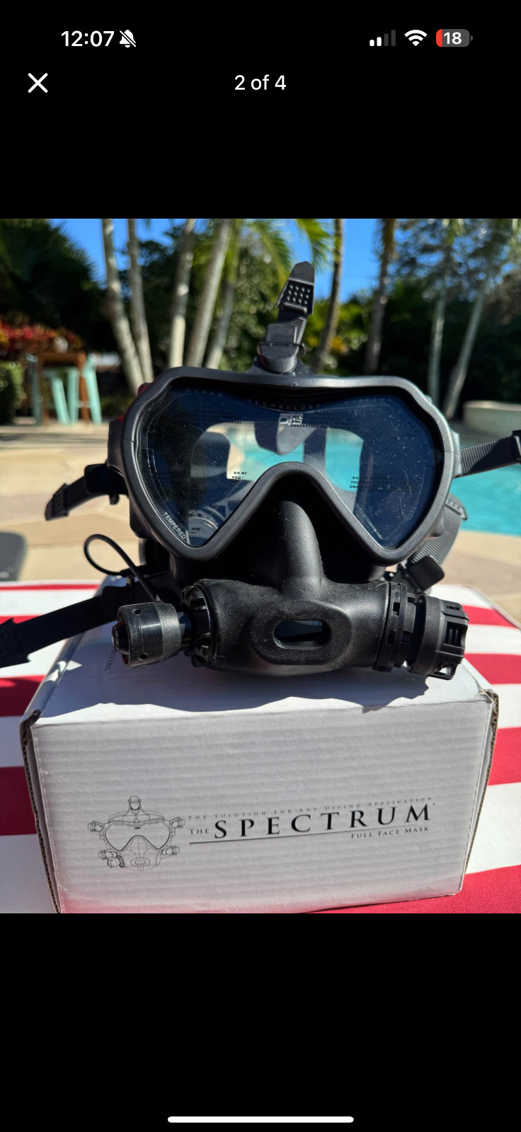 2x OTS Buddy Phone & 2x Full Face Spectrum Mask