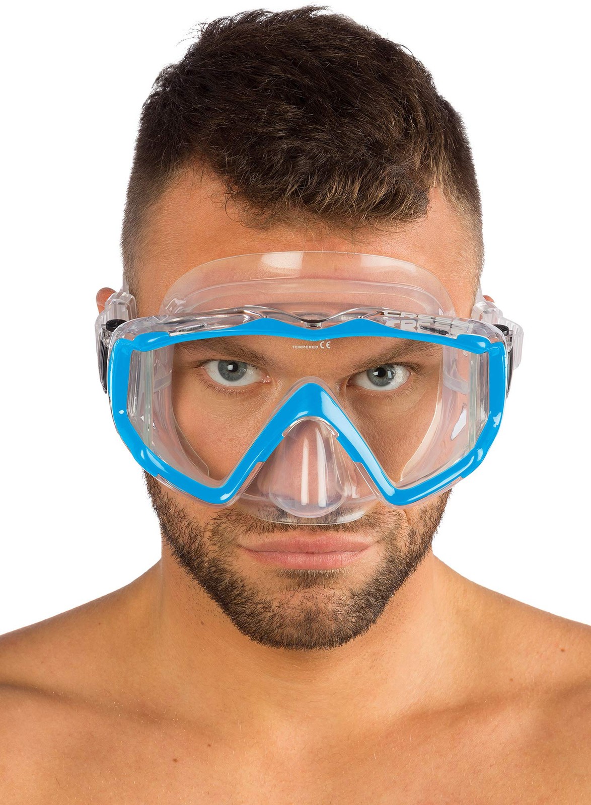 Cressi Pano 3 Supernova Dry Mask Snorkel Kits Clear/Blue