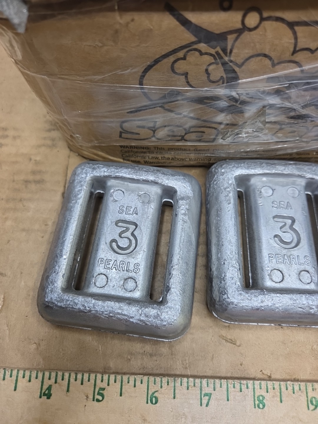 Qty: 3 Sea Pearls 3 Lb Lead Scuba Diving Weights