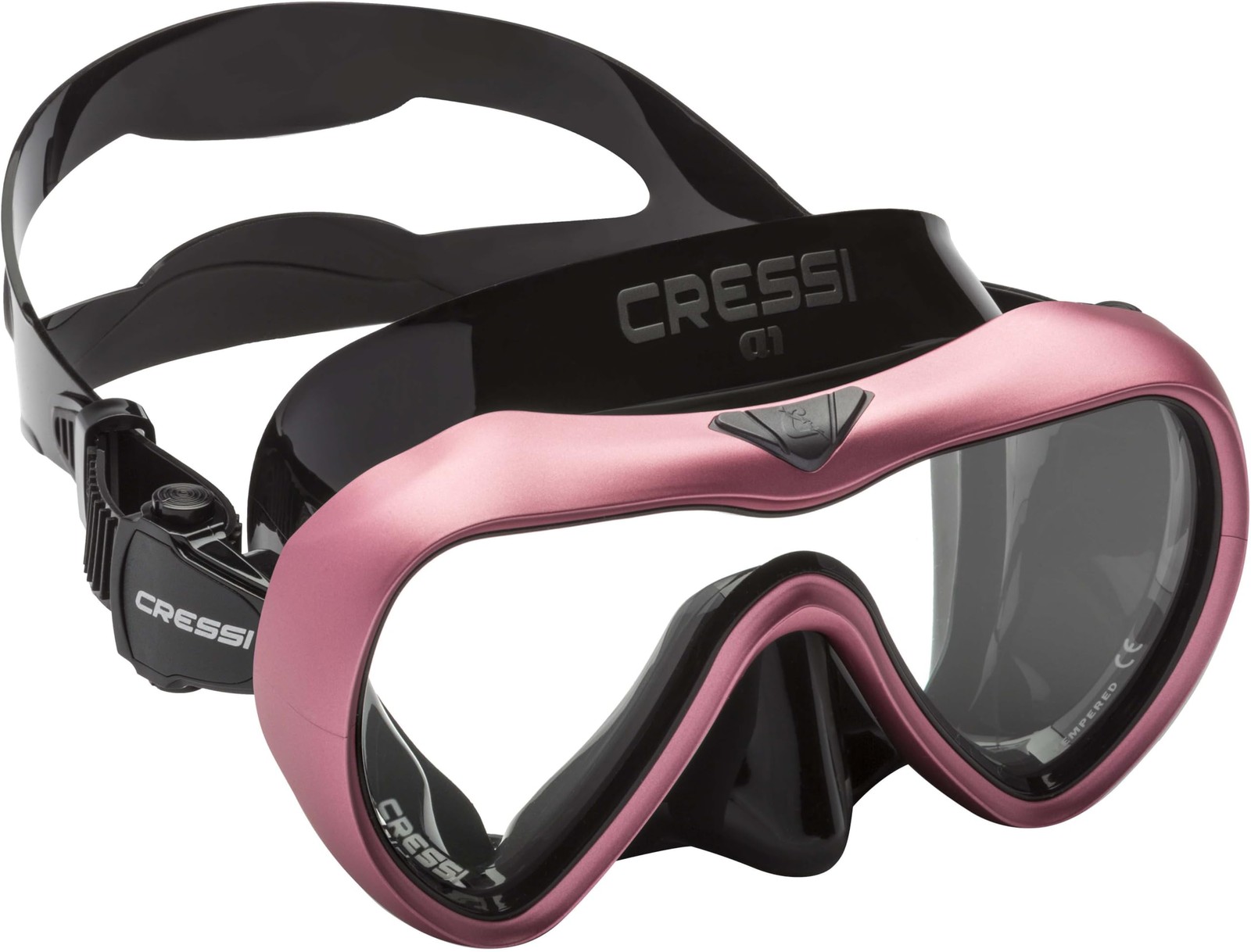 Cressi A1 Black/Pink Clear Lens Xdn400021