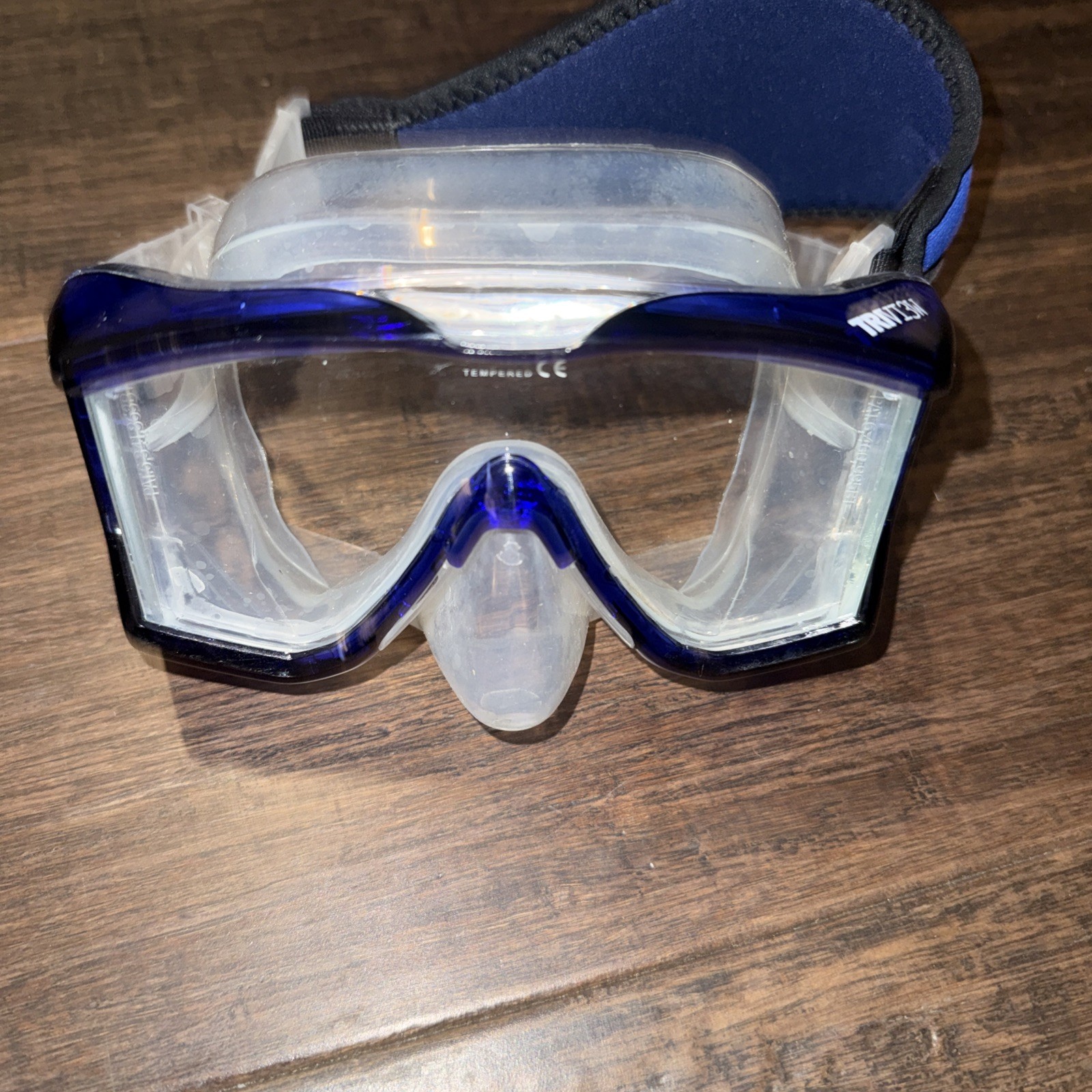 Promate MK390 Panoramic Edgeless Tri-View Scuba Diving Snorkeling Mask & Snorkel