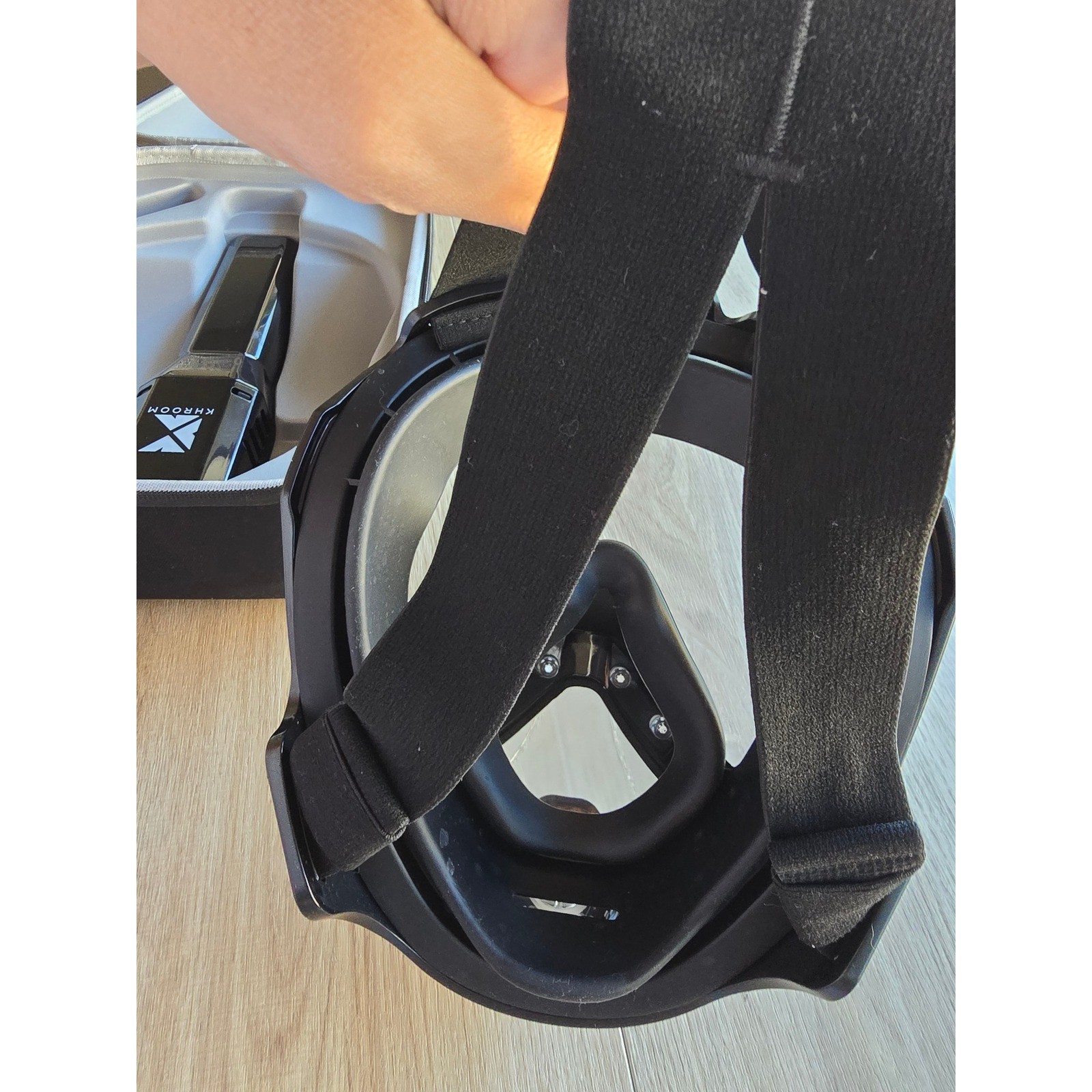 Khroom Snorkel Mask Full Face Black Camera Mount Travel Case vacation travel