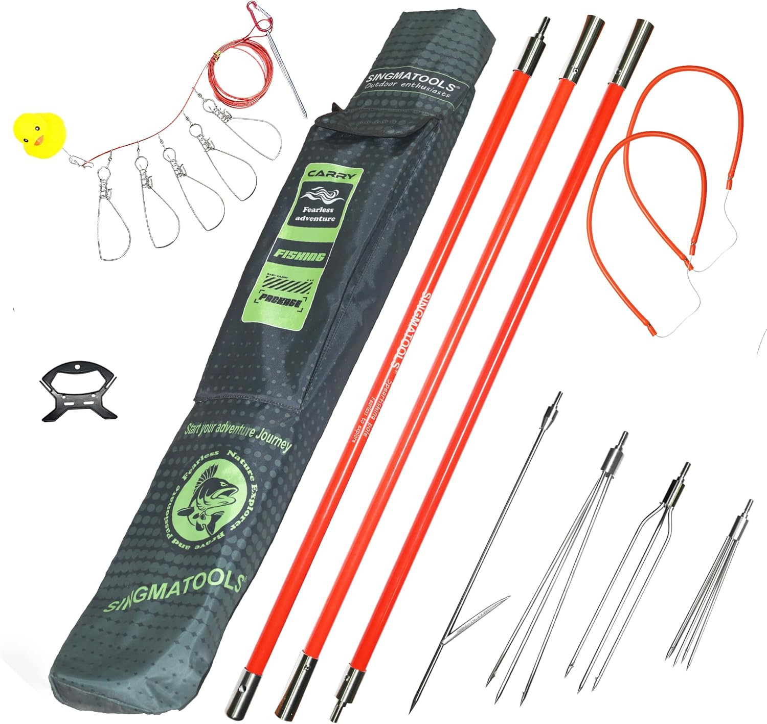 Spearfishing Pole Hawaiian Sling Fishing Spear Set Fiberglass Pole Spear Harpoon