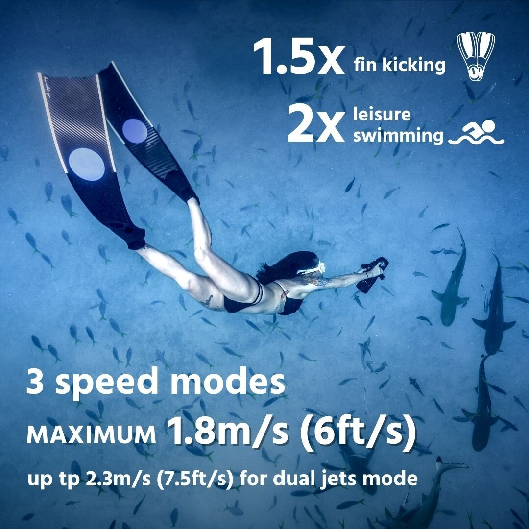 LEFEET Underwater Scooter S1 Pro with Action Camera Mount, Modular Sea Scooter