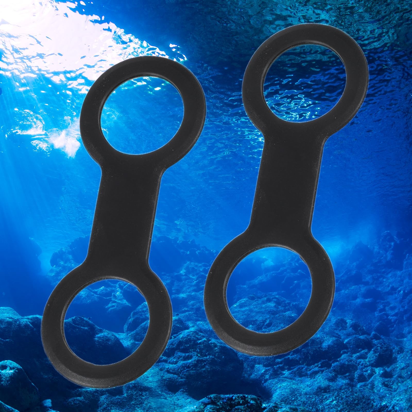 8 Pcs Snorkel Keeper, Strap Tube Holder Silicone Snorkel Clip for Dive Univer…