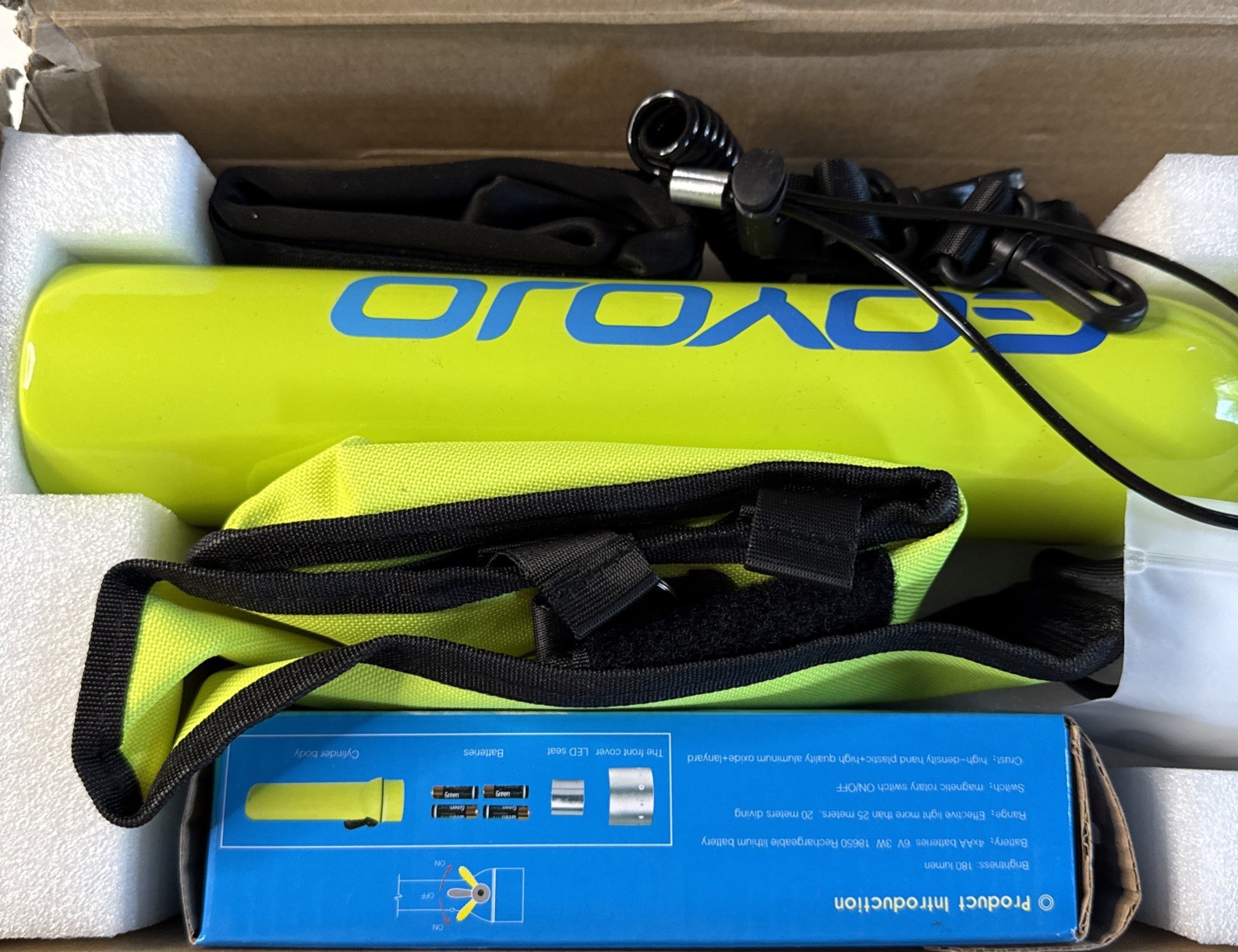 GOYOJO Scuba Tank 0.5L Oxygen Cylinder for Diving Snorkeling Tank 5-10 Minute US