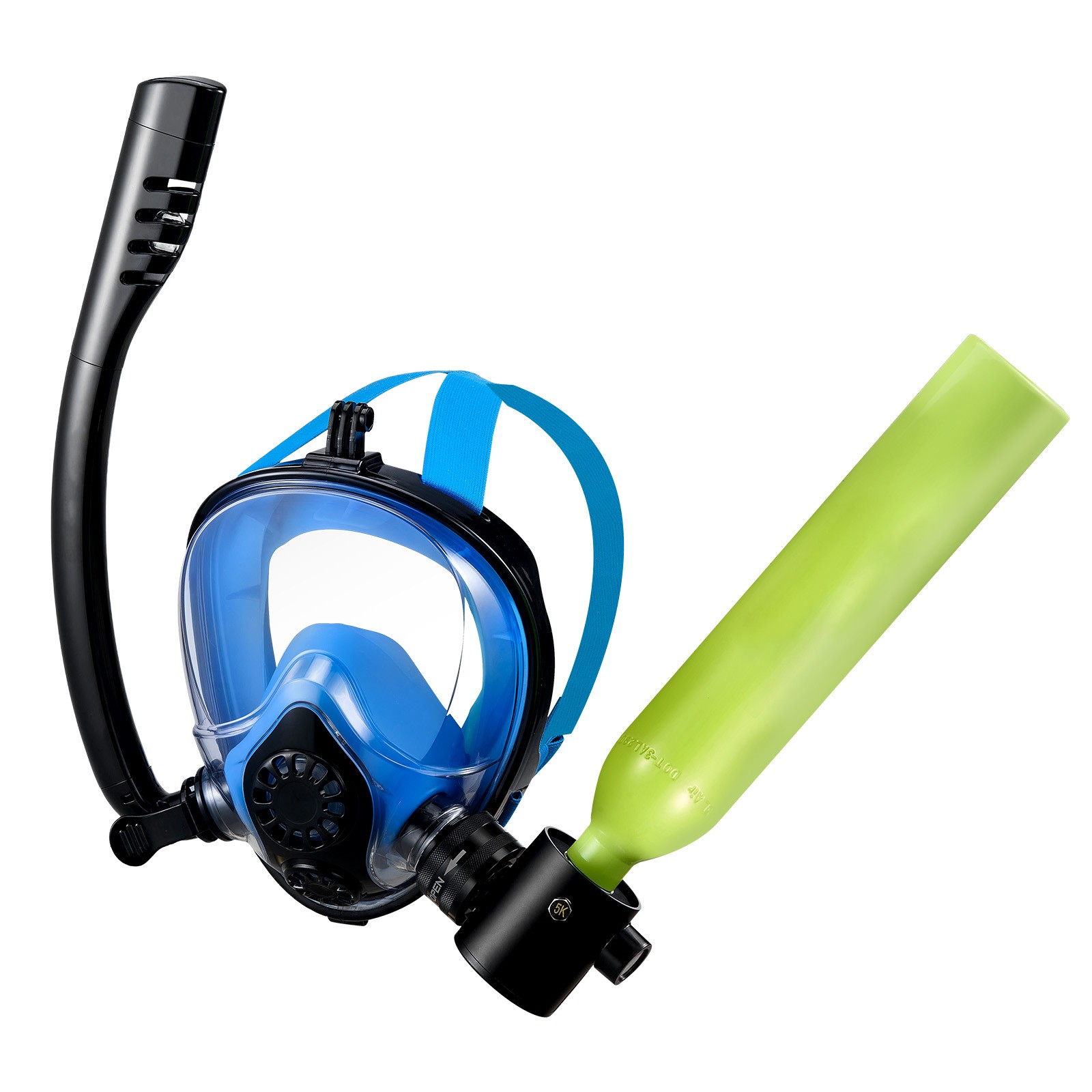 Mini Scuba Tank 0.5L 3000 Psi Mini Diving Tank Oxygen Cylinder +Snorkel Mask