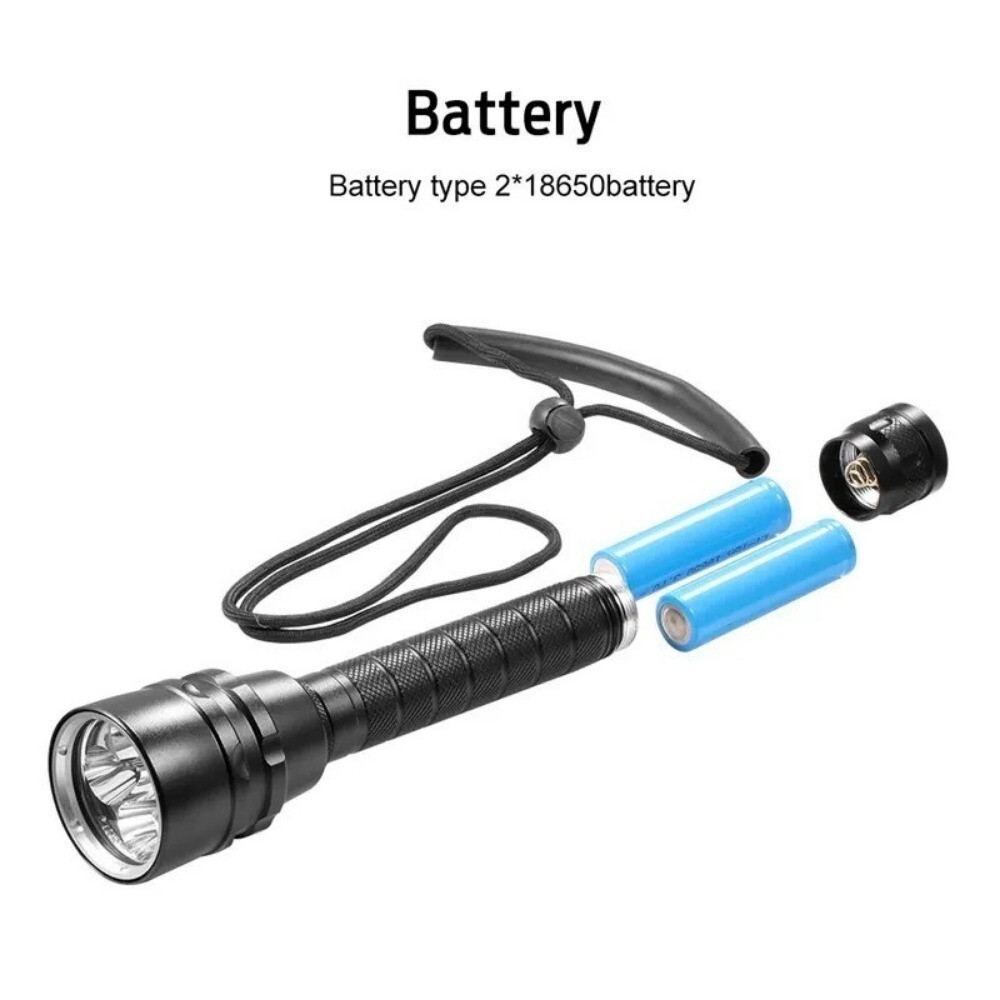 Professional Diving Light Powerful Led Diving Flashlight LED Underwater Lanterna
