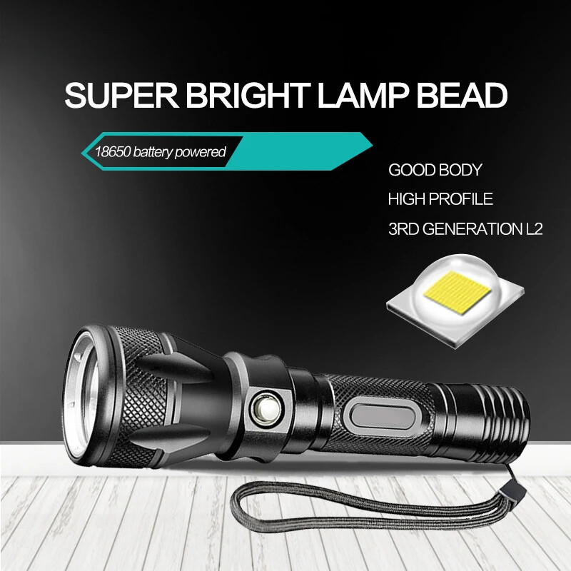 250000LM Scuba Diving Light Underwater LED Flashlight Dive Underwater Lighting