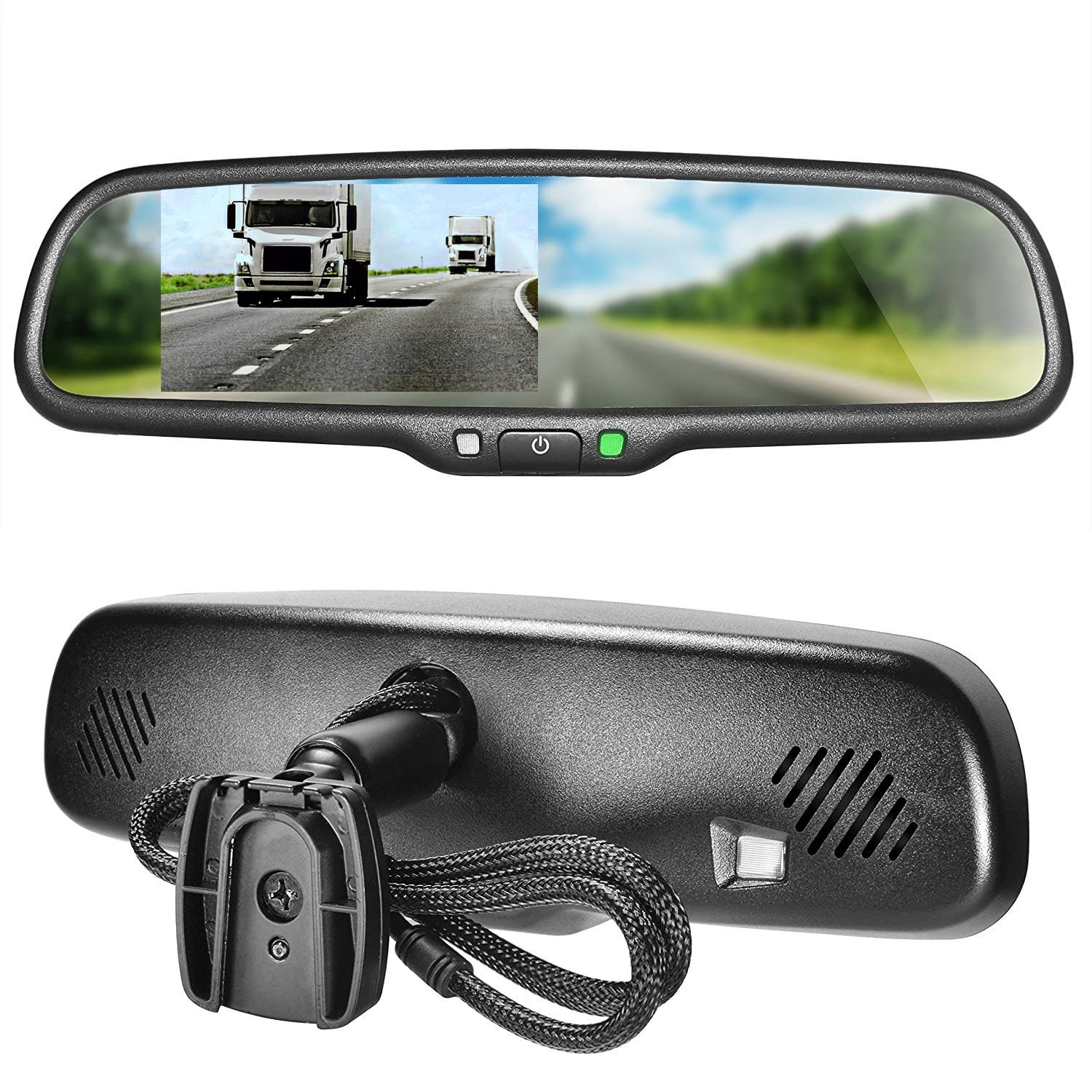 Master Tailgaters 10.5″ OEM Rear View Mirror with 4.3″ LCD Screen | Rearview …
