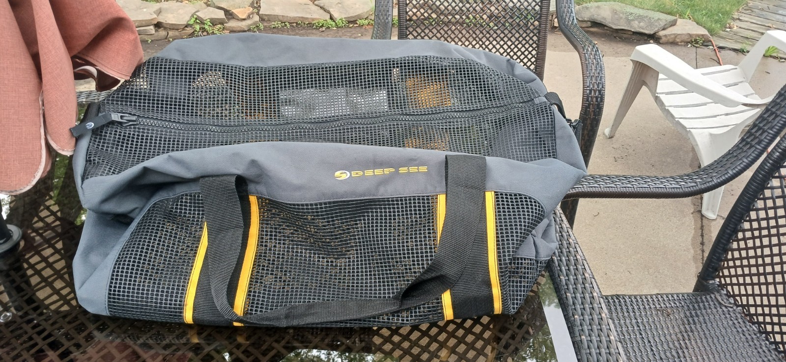 DEEP SEE Snorkel Scuba Diving Equipment Duffle Bag, Size Large